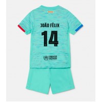Barcelona Joao Felix #14 Tretí Detský futbalový dres 2023-24 Krátky Rukáv (+ trenírky)